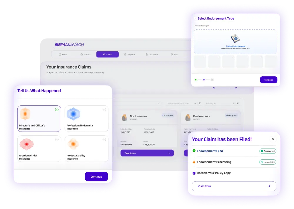 Claims Management dashboard